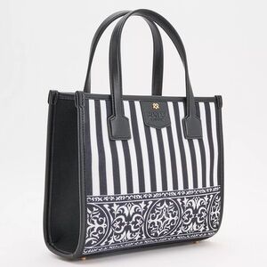 Gunas New York Mini Tote with Crossbody Strap Oasis Stripes